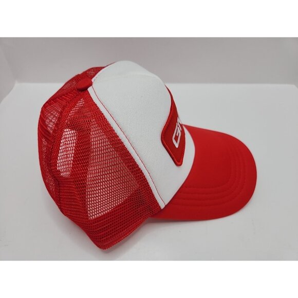 Vintage GMC Snapback Mesh Truckers Cap Red White - Picture 2 of 7